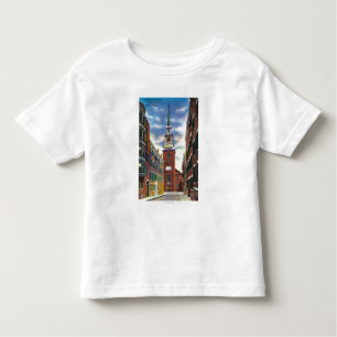 Salem Street Uitzicht van de oude Noordelijke Kerk Kinder Shirts