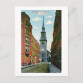 Salem Street Uitzicht van Old North Church Bldg #  Briefkaart (Voorkant)