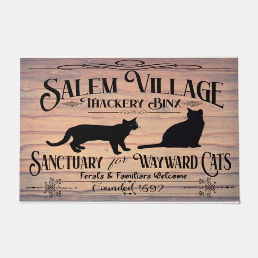 Salem Village Cat Sanctuary Doormat Deurmat (Voorkant)