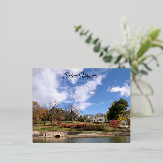 Salem Virginia Briefkaart (Staand Voorkant)