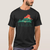 Salem Virginia Mountains Blue Ridge Outdoor Graph T-shirt (Voorkant)