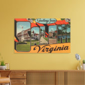 Salem, VirginiaLarge Letter ScenesSalem, VA Canvas Afdruk (Insitu (Woonkamer))