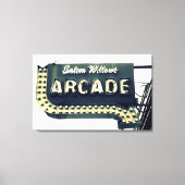 Salem Willows Arcade Neon Sign Canvas Print (Voorkant)