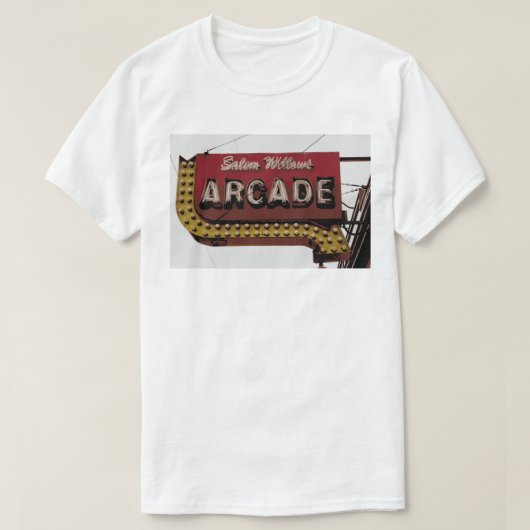 Salem Willows Arcade Neon Sign T-Shirt (Design voorkant)