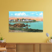 Salem Willows Uitzicht van Juniper Point en Salem Canvas Afdruk (Insitu (Woonkamer))