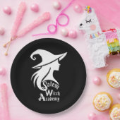 Salem Witch Academy Wiccan Witches Halloween Party Papieren Bordje (Feest)
