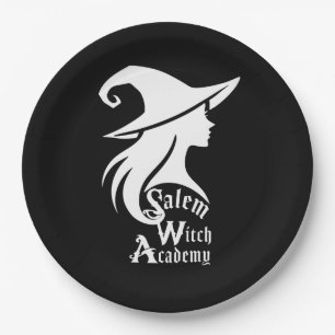 Salem Witch Academy Wiccan Witches Halloween Party Papieren Bordje