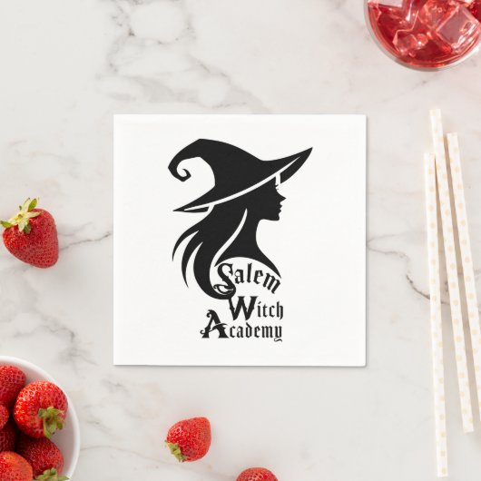 Salem Witch Academy Wiccan Witches Halloween Party Servet (Insitu)