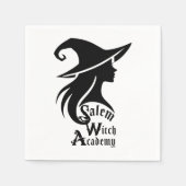 Salem Witch Academy Wiccan Witches Halloween Party Servet (Voorkant)