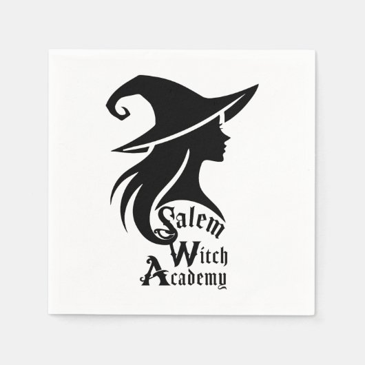 Salem Witch Academy Wiccan Witches Halloween Party Servet (Voorkant)