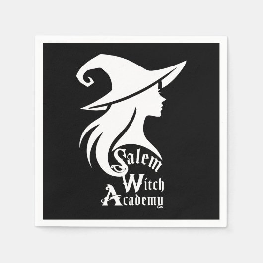 Salem Witch Academy Wiccan Witches Halloween Party Servet (Voorkant)