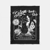 Salem Witch Book Club Bookish Retro Halloween Zwar Fleece Deken (Voorkant)