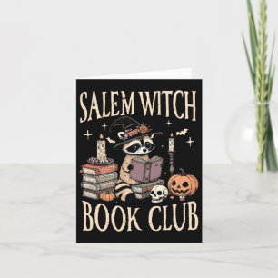 Salem Witch Book Club Halloween Wasbeer Witch Lees Kaart