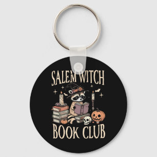 Salem Witch Book Club Halloween Wasbeer Witch Lees Sleutelhanger