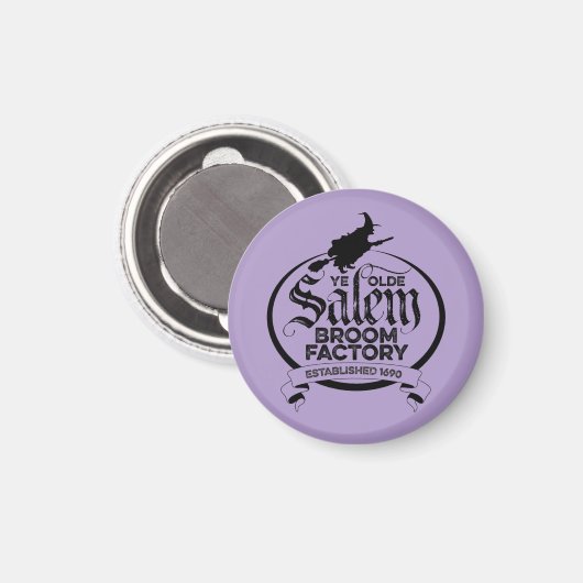 Salem Witch Broom Factory – Grappige gotiek Magneet (Voorkant / Achterkant)