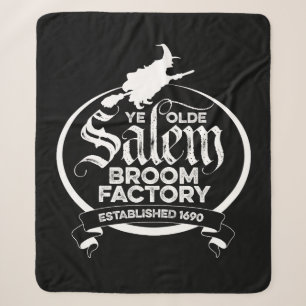 Salem Witch Broom Factory – Grappige gotiek Sherpa Deken