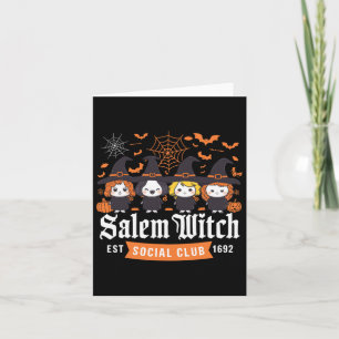 Salem Witch Est 1692 Social Club Halloween Vrouwen Kaart