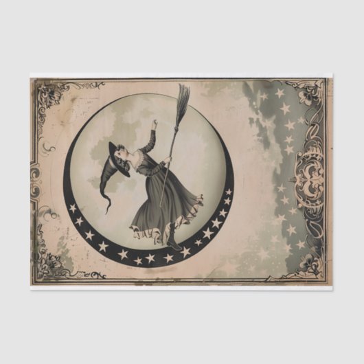 Salem Witch Floating Decoupage Tissuepapier (Voorkant)