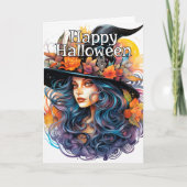 Salem Witch | Happy Halloween Kaart (Voorkant)
