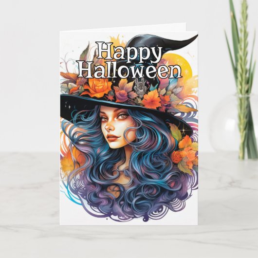 Salem Witch | Happy Halloween Kaart (Voorkant)