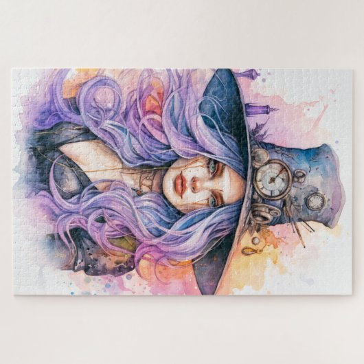 Salem Witch | Happy Halloween Legpuzzel (Horizontaal)