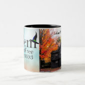 Salem Witch House in Salem Massachusetts Tweekleurige Koffiemok (Center)