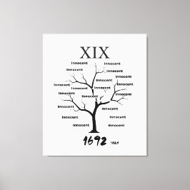 Salem Witch Memorial Canvas Afdruk