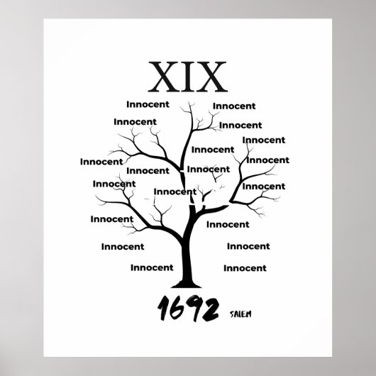 Salem Witch Memorial Poster (Voorkant)