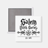 Salem Witch Society Magnets Magneet (Voorkant / Achterkant)
