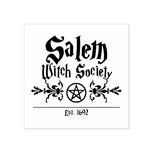 Salem Witch Society Rubber Stamp Rubberstempel (Afrduk)