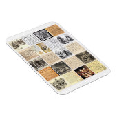 Salem Witch Trials schrijft documenten collage art Magneet (Rechterzijde)