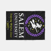 Salem Witch University Training Halloween Vrouwen Fleece Deken (Voorkant (Horizontaal))