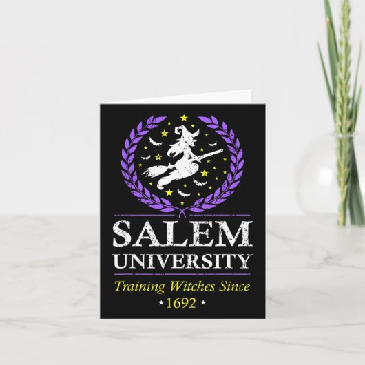 Salem Witch University Training Halloween Vrouwen Kaart (Voorkant)