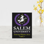Salem Witch University Training Halloween Vrouwen Kaart (Gele Bloem)