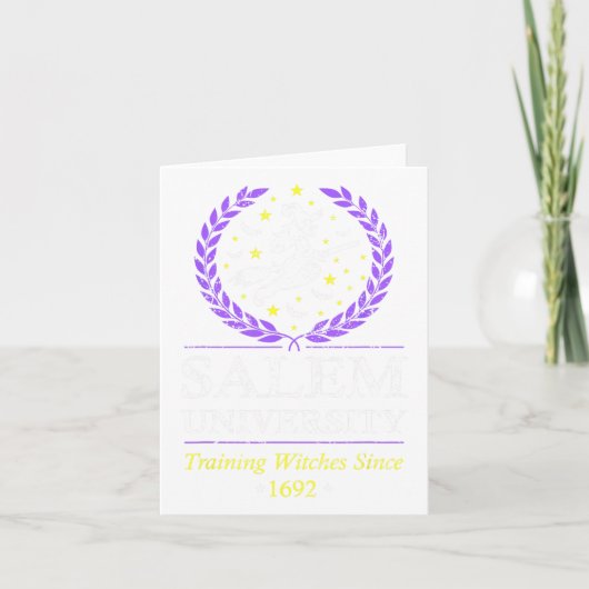 Salem Witch University Training Halloween Vrouwen Kaart (Voorkant)