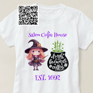 Salem Witch Verse Gebrouwen Koffie T-shirt