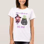 Salem Witch Verse Gebrouwen Koffie T-shirt (Voorkant)