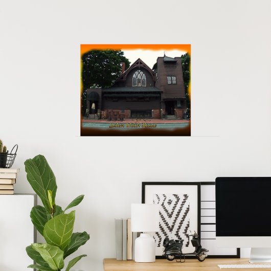 Salem Witches House Poster (Thuiskantoor)