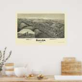 Salem, WV Panoramic Map - 1899 Poster (Keuken)