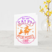 Salem you miste One Halloween Feminist Witch Tria Kaart (Gele Bloem)