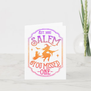 Salem you miste One Halloween Feminist Witch Tria Kaart