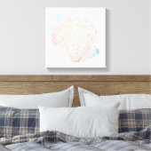 Salento Coast Shell Canvas Afdruk (Insitu (Slaapkamer))