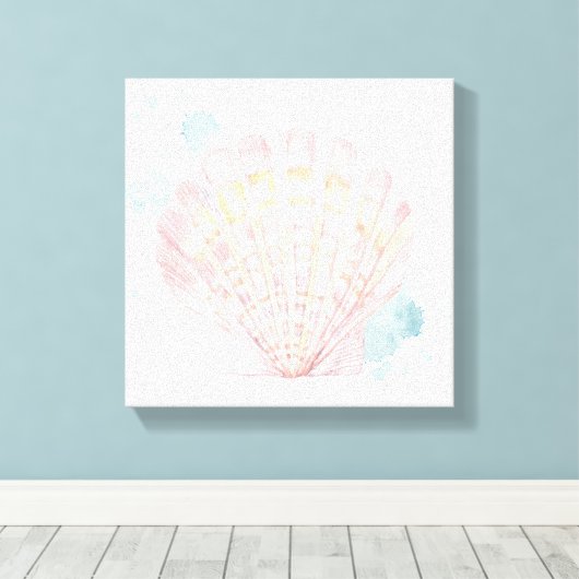 Salento Coast Shell Canvas Afdruk (Insitu (Houten vloer))