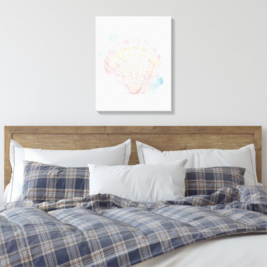 Salento Coast Shell Canvas Afdruk (Insitu (Slaapkamer))