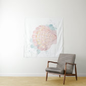 Salento Coast Shell Wandkleed (In situ)