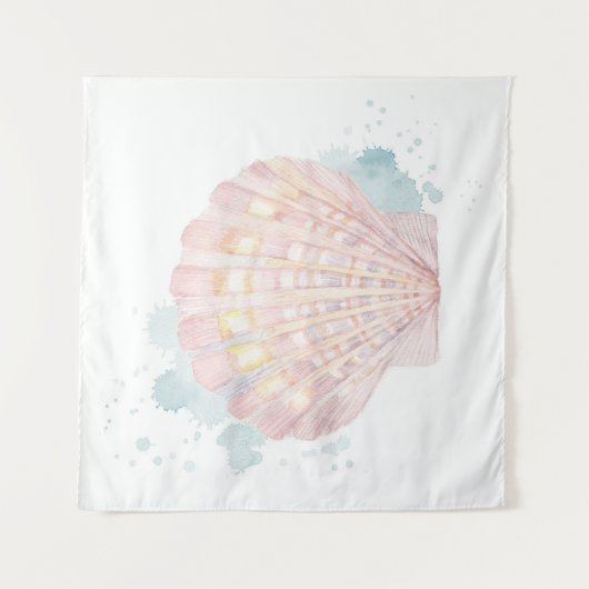 Salento Coast Shell Wandkleed (Voorkant)