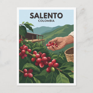 Salento Coffee Finca Colombia Aandenken Briefkaart