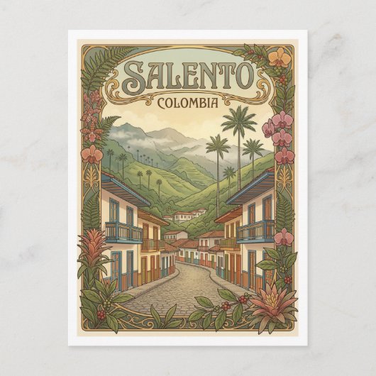Salento Colombia Briefkaart (Voorkant)