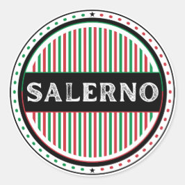 Salerno City Pride Embleem – Italiaanse identiteit Ronde Sticker