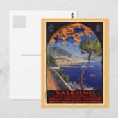 Salerno Italië —  zomervakantie Briefkaart (Voorkant / Achterkant)